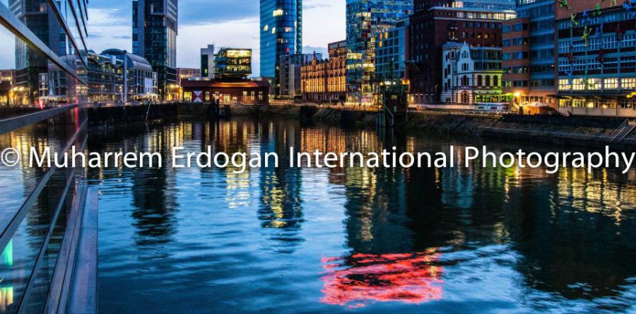 Night Impressions Duesseldorf MedienHafen Germany – 08-05-2015