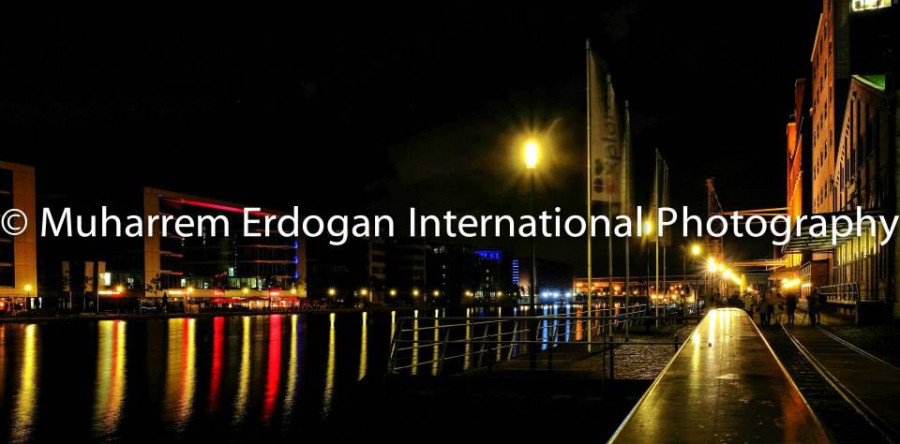 Night Impressions Duisburg Inner Harbour Germany – 21 – 07 – 2015